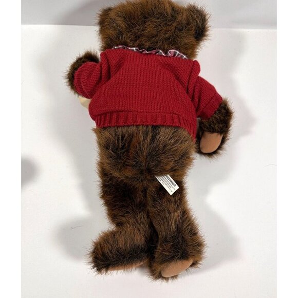 Vintage Commonwealth Toy Co. Christmas Teddy Bears Plush Boy &‎ Girl in Sweaters - Picture 11 of 16